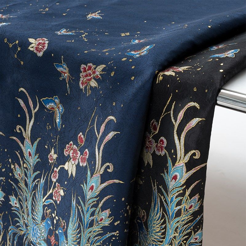 凤锦呈凰中式国风汉服马面裙面料明制中式织金妆花重工提花布料,纺织面料/辅料/配套,汉服面料,淘宝优惠券,粉丝福利购,淘宝优惠卷