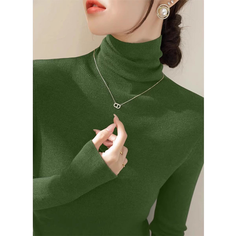 绿色高领针织打底衫女深秋初冬穿搭修身内搭可外穿堆堆领保暖上衣,孕妇装/孕产妇用品/营养,孕妇瑜伽背心/T恤,淘宝优惠券,粉丝福利购,淘宝优惠卷