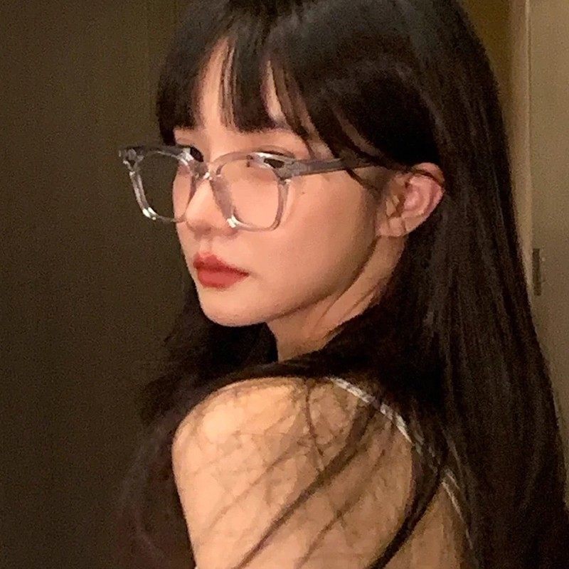 粗框方形黑色眼镜显脸小网上专业配近视素颜大框显瘦装饰眼睛框架