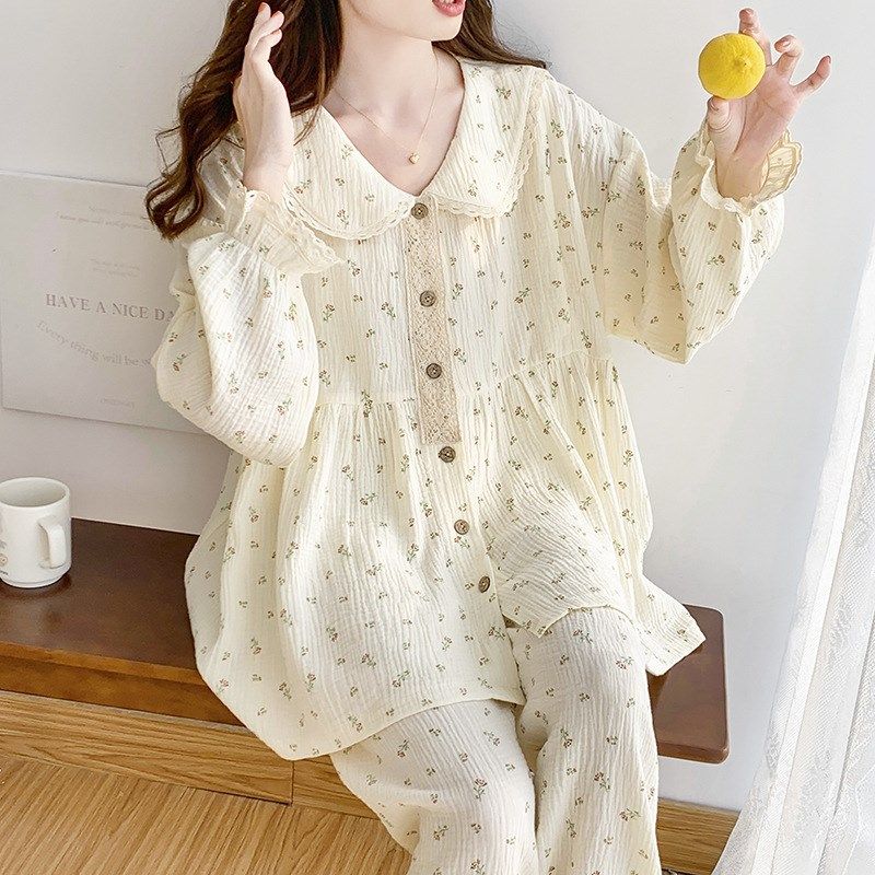 纯棉纱布月子服春秋季产后孕妇哺乳睡衣夏天薄款产妇喂奶期家居服,孕妇装/孕产妇用品/营养,哺乳衣/月子服,淘宝优惠券,粉丝福利购,淘宝优惠卷