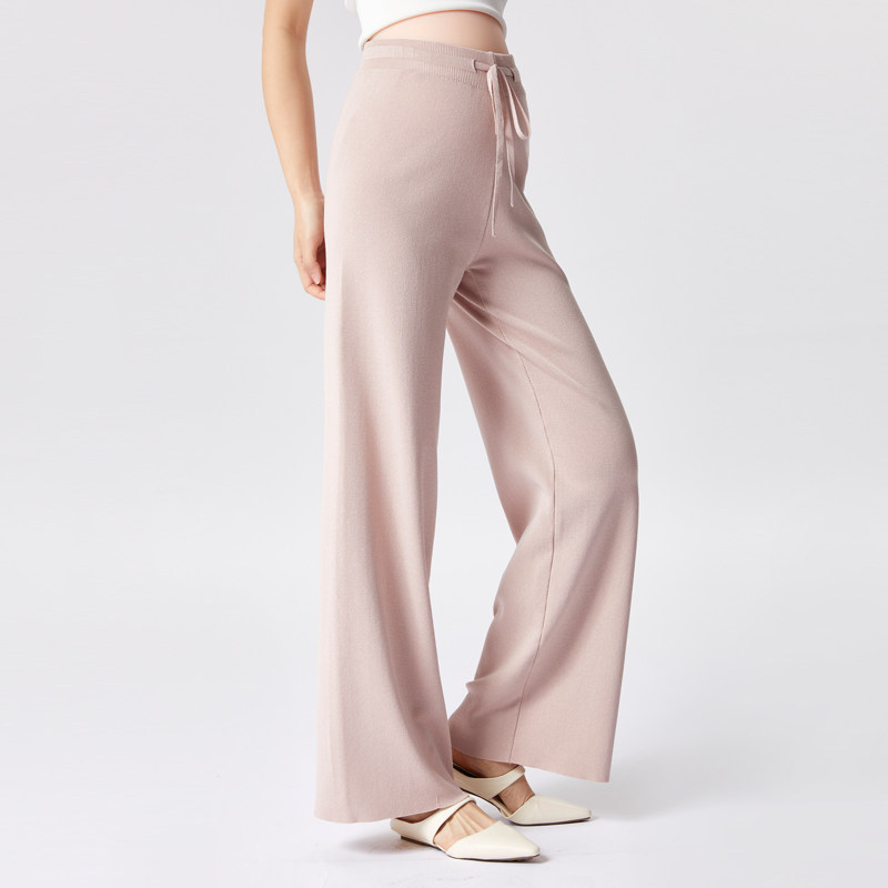 孕妇阔腿裤春秋外穿垂感冰丝针织裤休闲长裤夏装粉色孕期宽松裤子,孕妇装/孕产妇用品/营养,孕妇休闲裤,淘宝优惠券,粉丝福利购,淘宝优惠卷