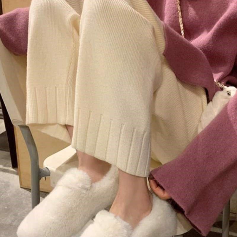 阔腿针织打底裤秋冬装宽松加厚裤子穿杏色女春秋季孕妇长裤休闲外,孕妇装/孕产妇用品/营养,孕妇休闲裤,淘宝优惠券,粉丝福利购,淘宝优惠卷