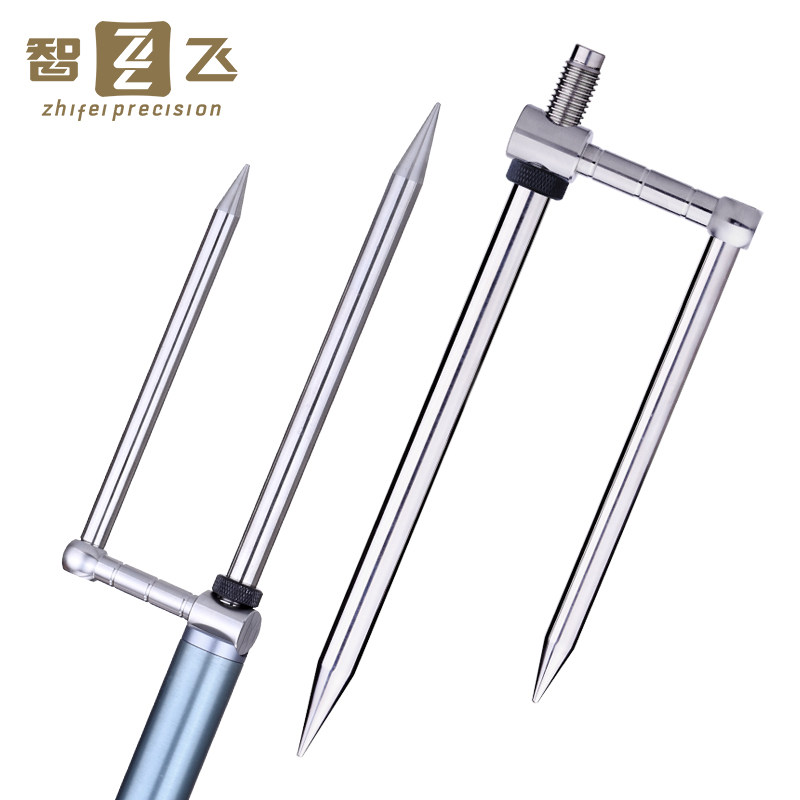 智飞钓鱼伞配件不锈钢组合地插地刺打地棒m12通用钓伞脚防风支架