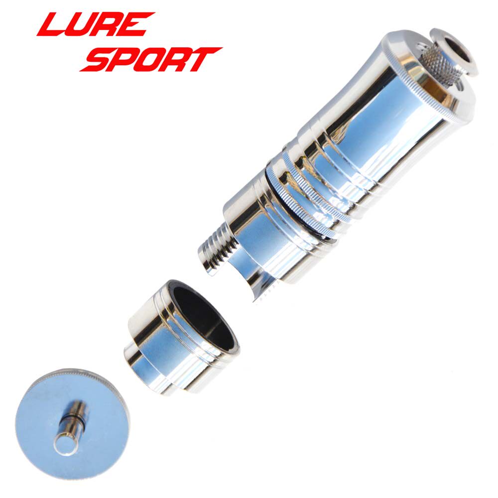 DIY弹射马口路亚竿实木复t古手柄用金属直柄轮N座锁紧帽固定铝件D