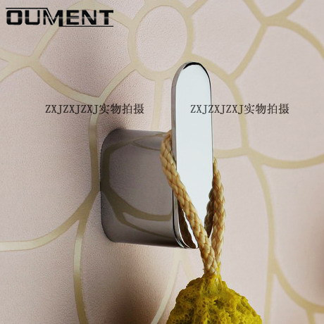 轻奢衣服挂钩加厚 单个挂衣钩壁挂式打孔 304不锈钢衣帽钩进户门