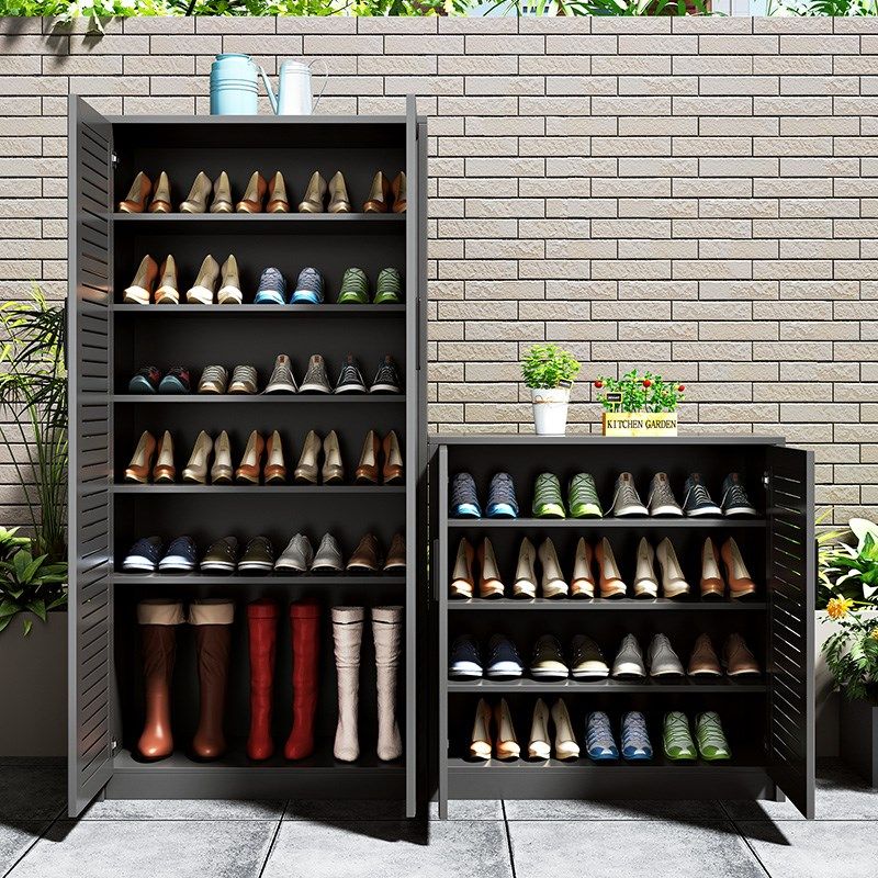 全铝合金鞋柜家用门口户外阳台大容量防水防晒收纳储物柜子可定制,住宅家具,户外储物柜,淘宝优惠券,粉丝福利购,淘宝优惠卷