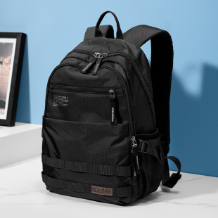 双肩包男士大容量牛津布背包轻便电脑包初高中学生书包男生旅行包