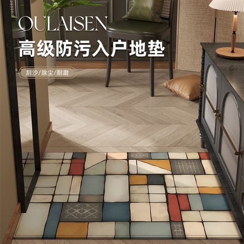 2025新款入户门地垫高级地毯家用防滑进门门垫现代轻奢玄关脚垫