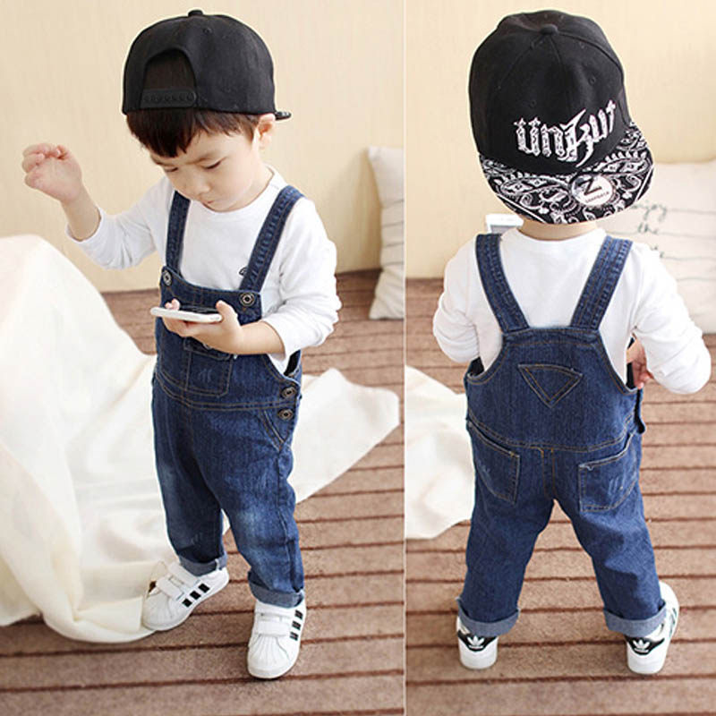 男童牛仔背带裤2021新款韩版女小宝宝春秋裤秋季长裤子婴儿童装潮