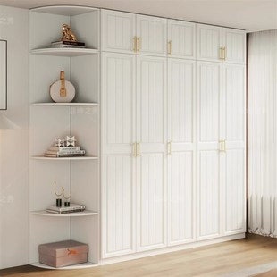 定制衣柜家用卧室现代简约小户型衣帽间组合柜一体式 真实木