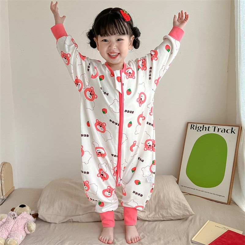 睡袋儿童春秋款纯棉婴儿分腿防踢被神器宝宝男童女孩秋季连身睡衣,婴童用品,睡袋/防踢被,淘宝优惠券,粉丝福利购,淘宝优惠卷