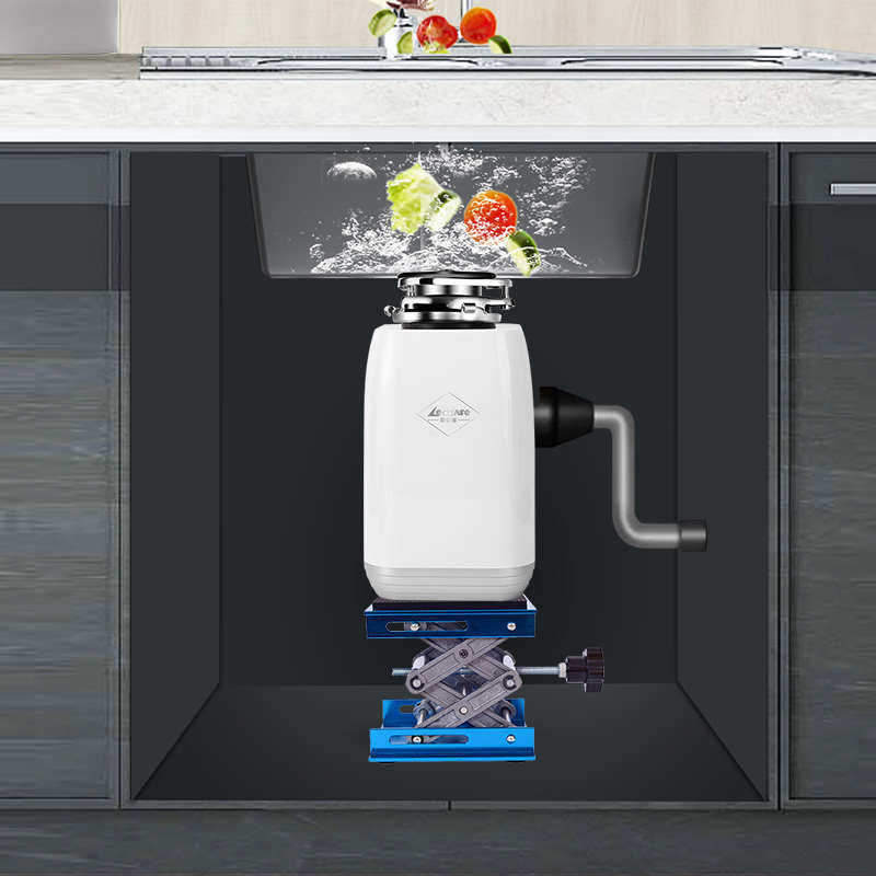 厨房家用垃圾处理器减震支架厨余粉碎机支撑架缓震支撑架升降台