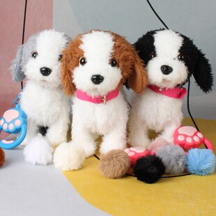 儿童电动仿真小狗狗毛绒学说话唱歌走路玩偶公仔舔舔狗吐舌头