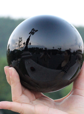 黑色水晶球曜石球玄关屏风客厅办公室家居卧室客厅办公桌