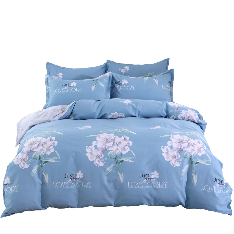 四件套简约小清新薄款1.8米y双人1.5全棉被套床单秋冬床上用品,床上用品,床品套件/四件套/多件套,淘宝优惠券,粉丝福利购,淘宝优惠卷