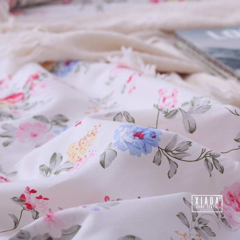 田园小碎花学生床单被罩3件套x四件套全棉床上用品双人1.82.0m,床上用品,床品套件/四件套/多件套,淘宝优惠券,粉丝福利购,淘宝优惠卷