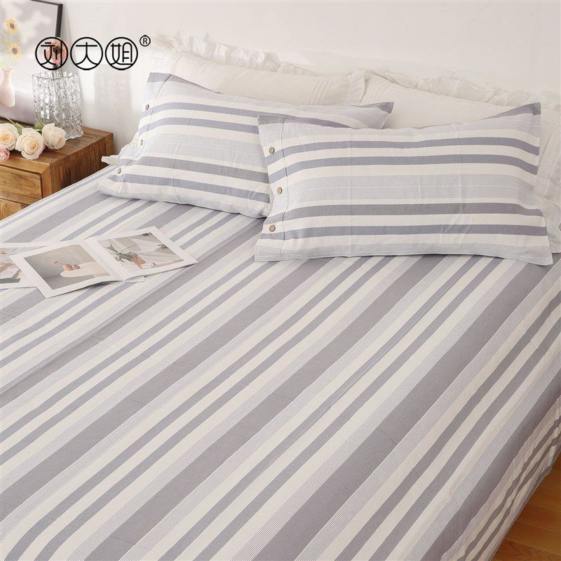 A类老粗布凉席夏季空调席加厚双人床单枕套三T件套母婴可机洗,床上用品,凉席/草席/麻席,淘宝优惠券,粉丝福利购,淘宝优惠卷