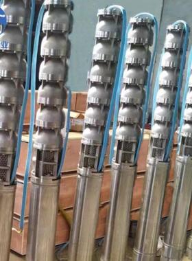 厂家现货供应150QJ不锈钢深井泵精铸潜水泵流量9立方扬程151米