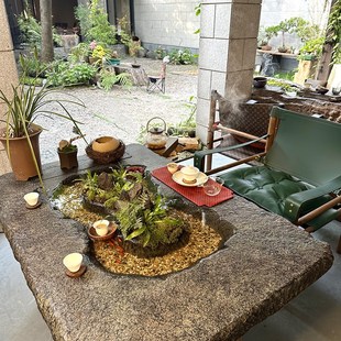 流水茶桌养鱼曲水流觞茶台养鱼新方形阳台小尺寸新泡茶台