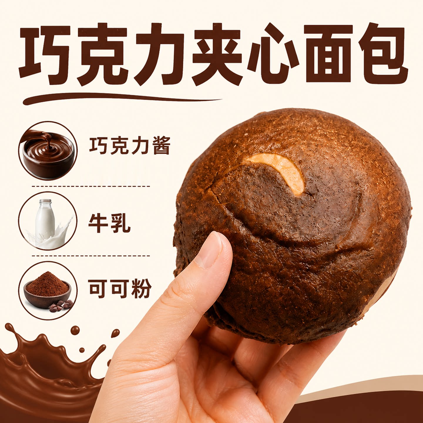 香中你吃惑多种口味夹心面包海盐芝士蓝莓菠萝牛奶味早餐休闲点心图片