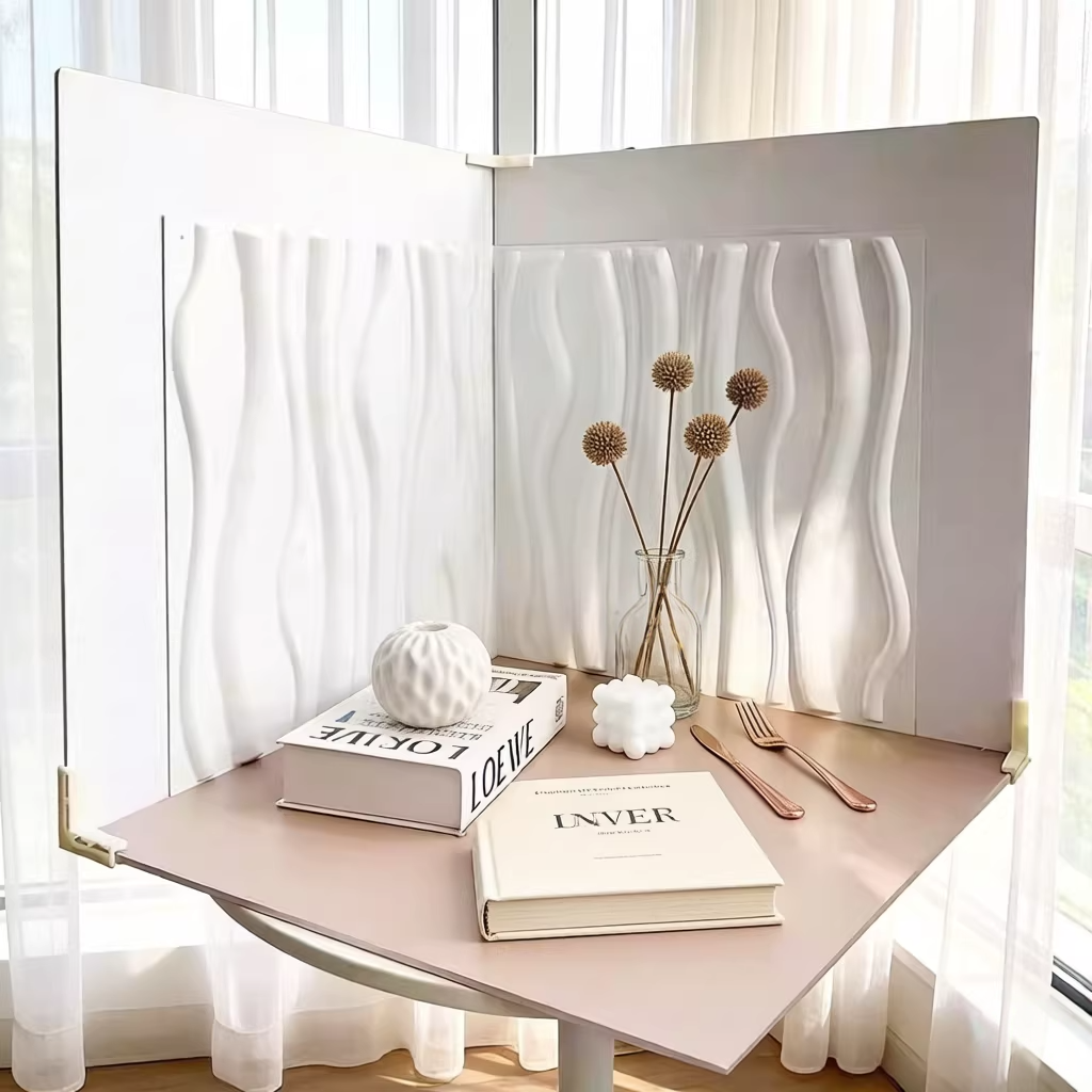 3D立体拍照背景板ins风摄影道具美食烘培奶茶拍摄背景布pvc纹理板