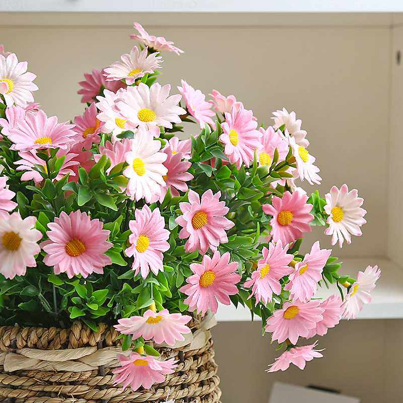 仿真花水草菊户外工程小雏菊婚礼造景小菊花装饰假花跨境厂家