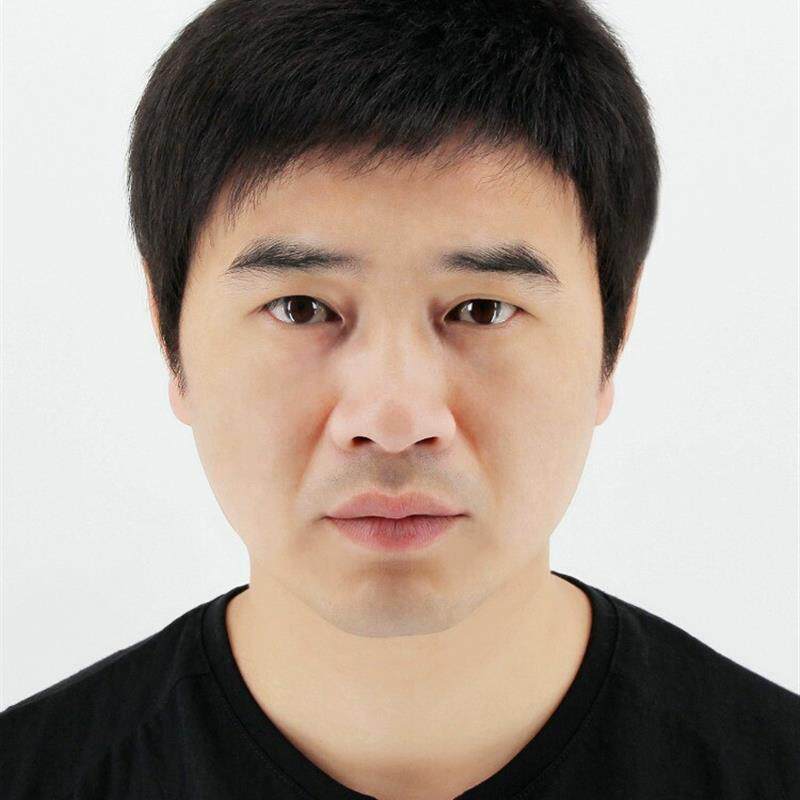 假发男士短发全头罩真发全真发男士中老年真发套装自然真发男孩