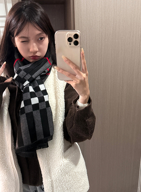 2025新款围巾女秋冬季高级感休闲百搭韩版保暖围脖披肩两用围脖