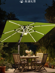 西湖赞美伞户外庭院罗马伞大太阳伞别墅花园户外升降罗马伞