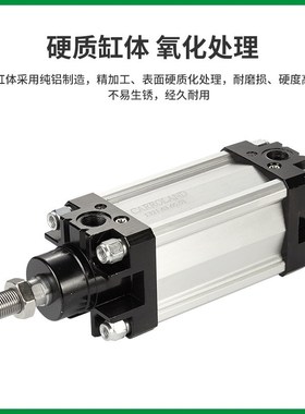 ISO-VDMA标准1320-63系列串联气缸 镀烙活塞杆磁性两行程气缸