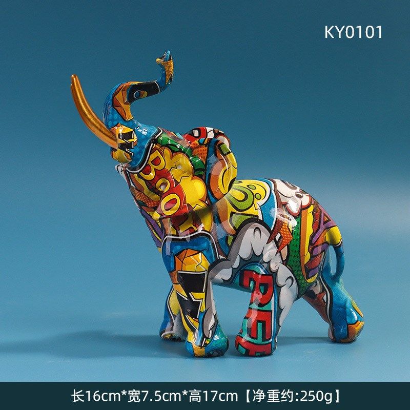 抽象艺术大象摆件高级感家居饰品客厅玄关酒柜电视柜装饰轻奢高档,家居饰品,装饰摆件,淘宝优惠券,粉丝福利购,淘宝优惠卷