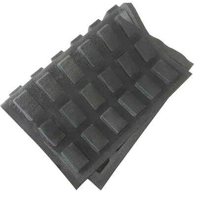 creacate硅胶面包模具38*55cm42格方形小面包 透气型迷你面包模具