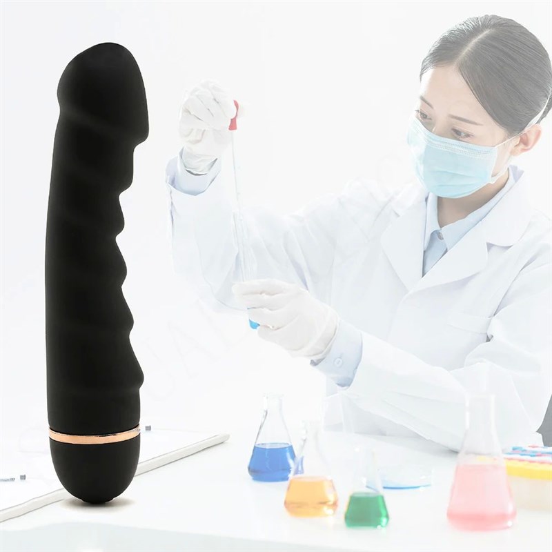 Modes Vibrator Soft Silicone Dildo HRealistic Penis Strong