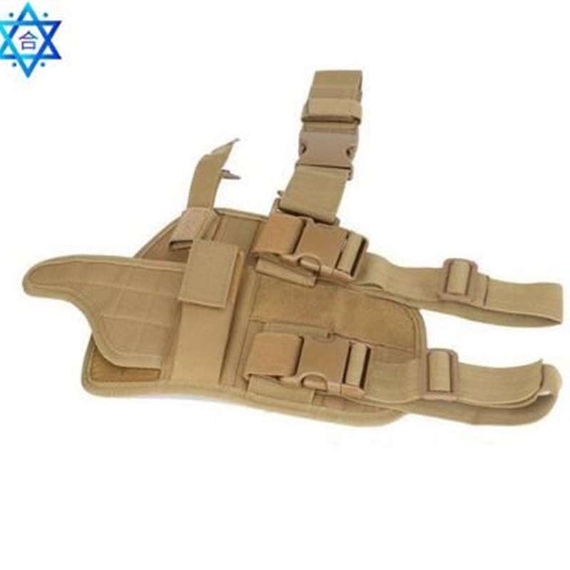 Adjustadble Tactal Puttee Thigh Leg Pistol Gun Holster Pouc