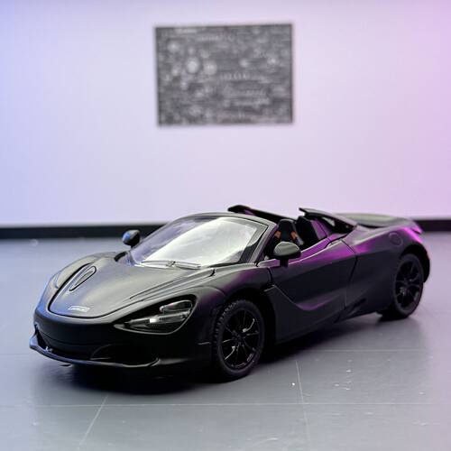 【BW798】车致车模1:32迈凯伦720S合金敞篷跑车模型摆件声光回力