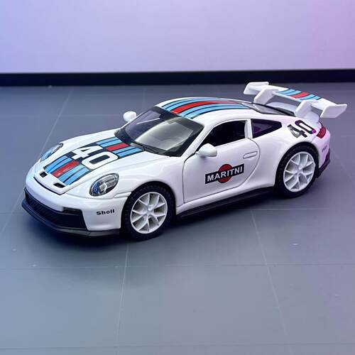 【BW798】众源兴合金车模1:32保时911GT3跑车带声光回力玩具车音