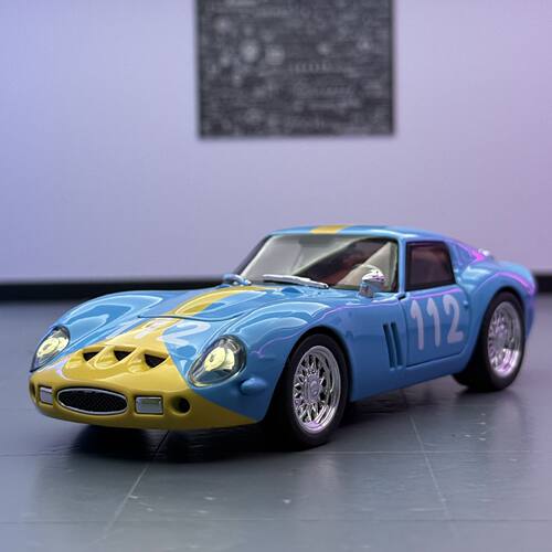 【BW798】众源兴车模1:32赛道版250GTO合金跑车模型摆件声光回力