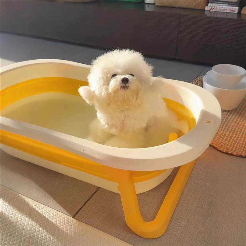 狗狗洗澡盆宠物专用浴盆家用猫泡澡桶中小型浴缸狗澡盆泰迪比熊