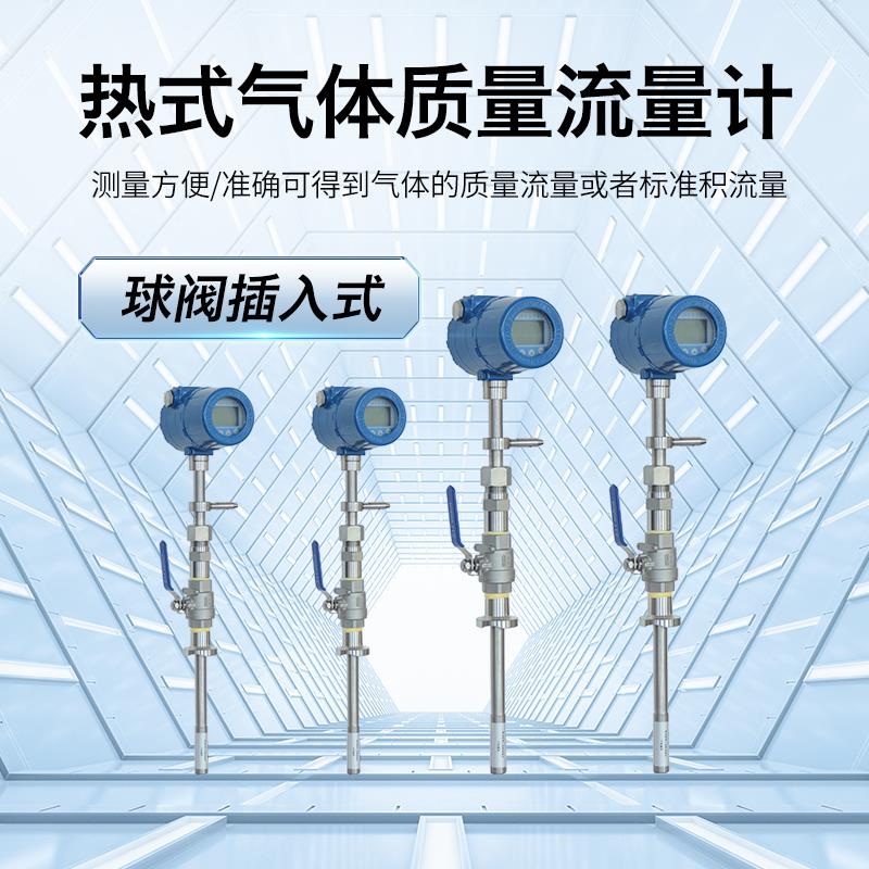 恩耐德热式气体质量流量计氧气天然气烟气压缩空气蒸汽涡街流量表