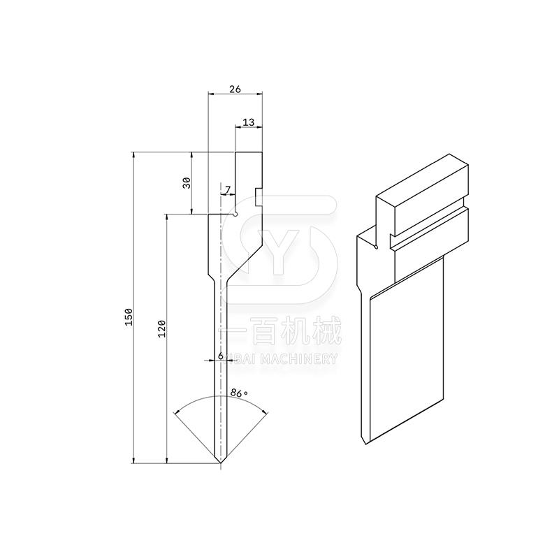折弯机模具数控覆合模具全身淬火标准黑化模具段双折上下模具定制