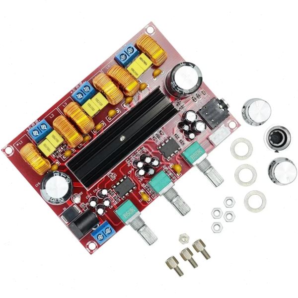 XH-M139 2.1声道数字功放板 12V-24V宽电压 TPA3116D2 2*50W+100W