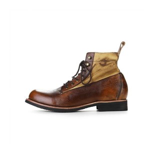 Winter Mens 男機車短靴做舊馬 Boots MartiBn Leather Retro