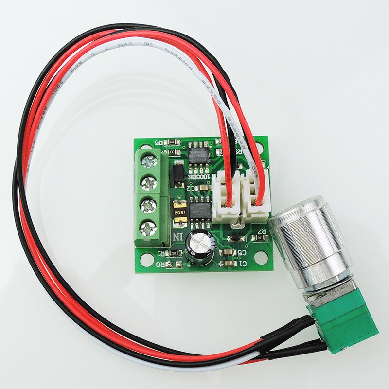 PWM直流电机调速器1.8V 3V 5V 6V 12V 2A 调速开关二合一 1803BKW