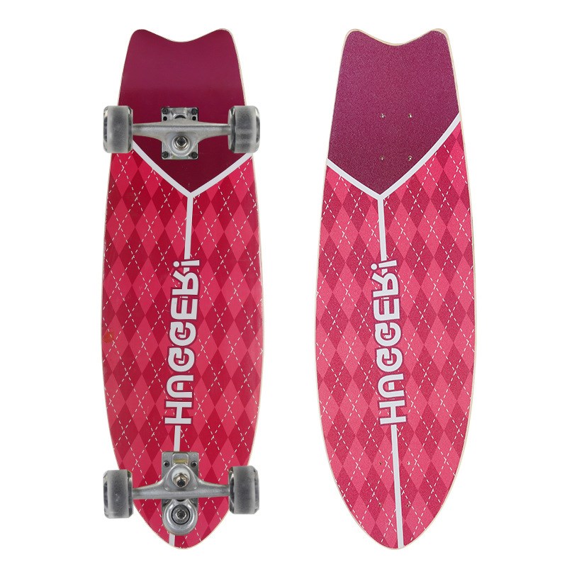 滑板陆冲板S6弹簧桥路冲板免蹬地刷街版滑板儿童初学者学