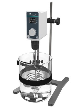 JOANLAB 实验室电动搅拌器数显恒速工业机械分散搅拌机顶置式小型