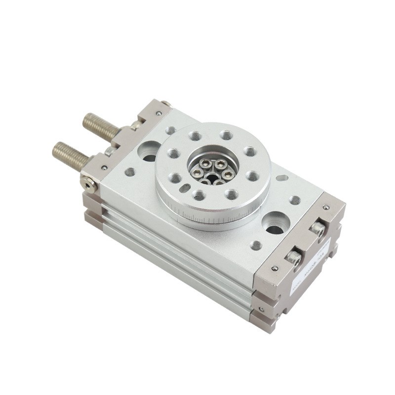 现货SMC型气缸MSQB旋转气缸可调精密轴承回转摆台摆动气缸