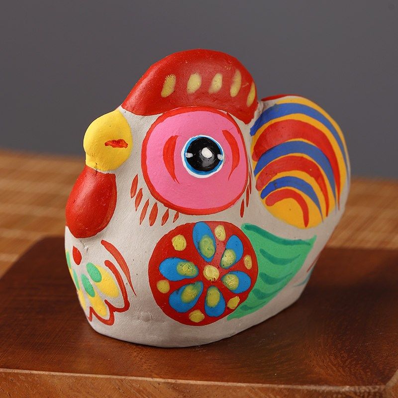 陕西凤翔泥塑泥人彩绘十二生肖摆件纪念品非遗民俗风手工出国礼品,特色手工艺,其他特色工艺品,淘宝优惠券,粉丝福利购,淘宝优惠卷