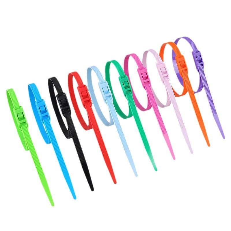 淘气堡扎带8*350*400mm儿童乐园配件彩色尼龙自锁扎绳pvc包管