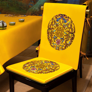 中式餐桌椅垫红木椅子垫茶椅坐垫实木圈椅太师椅防滑座垫四季通用