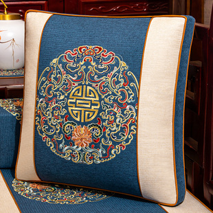 中式客厅沙发方形抱枕靠垫床上床头靠枕腰枕罗汉床靠背靠山可拆洗